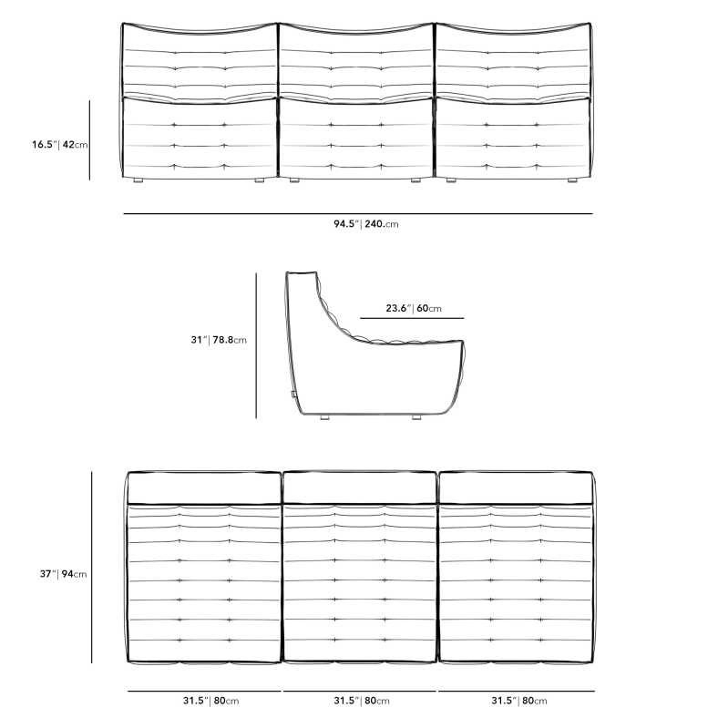 Tanner 3 Seater Sofa